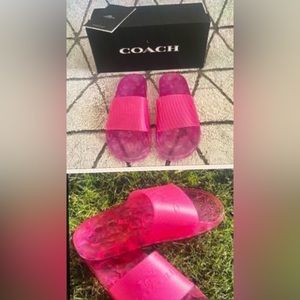 Coach jelly sandals